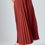 Pleated Maxi Skirt