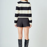 Bisous Striped Sweater