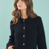 Lanie Knit Sweater Collared Jacket