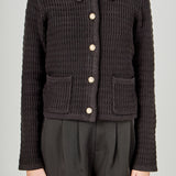 Lanie Knit Sweater Collared Jacket