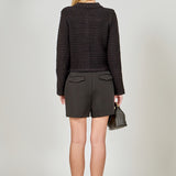 Lanie Knit Sweater Collared Jacket