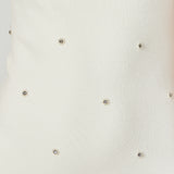 Embellished Strapless Knit Midi Dress