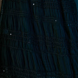 Gathered Chiffon Sequined Halter Top