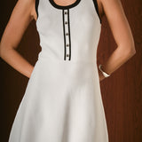 Scoop Neck Knit Midi Dress