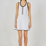 Scoop Neck Knit Midi Dress