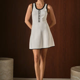 Scoop Neck Knit Midi Dress