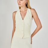 Diana 4 buttoned Halter Vest