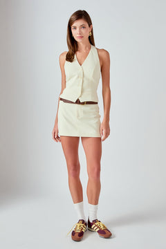 Diana 4 buttoned Halter Vest