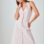 endless rose sleeveless halter button-front midi dress Halter Midi Dress Endless Rose