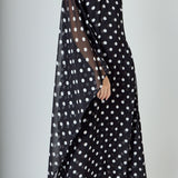 Sash Polka Dot Maxi Dress