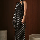 Sash Polka Dot Maxi Dress