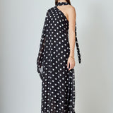 Sash Polka Dot Maxi Dress