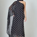 Sash Polka Dot Maxi Dress