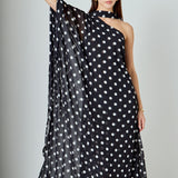 Sash Polka Dot Maxi Dress