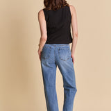Front Bow Tie Stretch Top