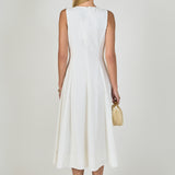 Front Bow Tie Midi Dress