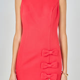 Bow Slit Mini Dress