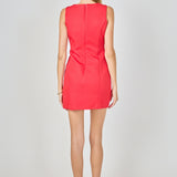 Bow Slit Mini Dress