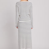 Knit Striped Maxi Skirt