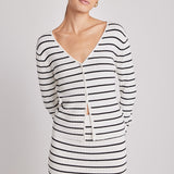 Knit Striped Maxi Skirt