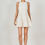 Floral Embroidered Mini Dress