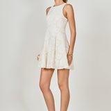 Floral Embroidered Mini Dress