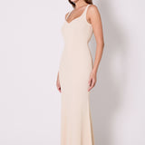 Kendall Sweetheart Neckline Ribbed Knit Maxi