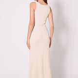 Kendall Sweetheart Neckline Ribbed Knit Maxi