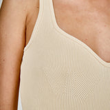 Kendall Sweetheart Neckline Ribbed Knit Maxi