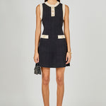 Endless Rose - Contrast Knit Mini Dress BLACK/CREAM / M Endless Rose - Contrast Knit Mini Dress BLACK/CREAM / M