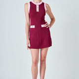 Clara Contrast Knit Mini Dress