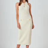 Crochet Knit Midi Dress