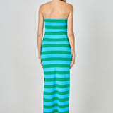 Danielle Striped Cutout Maxi Dress
