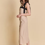 Linen Buttoned Maxi Dress