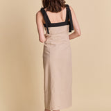 Linen Buttoned Maxi Dress