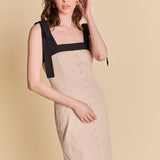 Linen Buttoned Maxi Dress