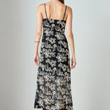 Crochet Embroidered Maxi Dress