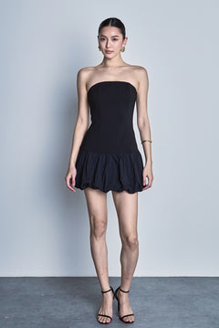 Makayla Strapless Bubbled Mini Dress