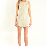 Tweed Fringed Mini Dress