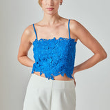 Lace Crop Fitted Top