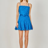 Lace Fit and Flare Mini Skirt