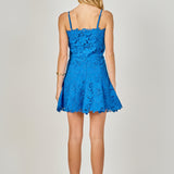 Lace Fit and Flare Mini Skirt