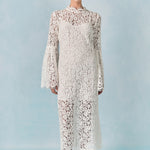 knee length dresses for ladies Lace Column Midi Dress – Endless Rose