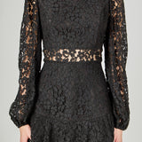 Laced Cutout Mini Dress