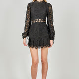 Laced Cutout Mini Dress