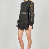 Laced Cutout Mini Dress