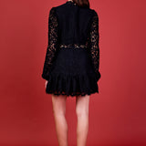 Laced Cutout Mini Dress