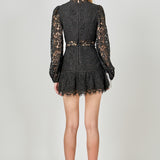 Laced Cutout Mini Dress