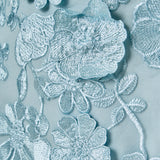 Strapless Floral Embroidered Maxi Dress