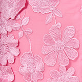 Strapless Floral Embroidered Maxi Dress